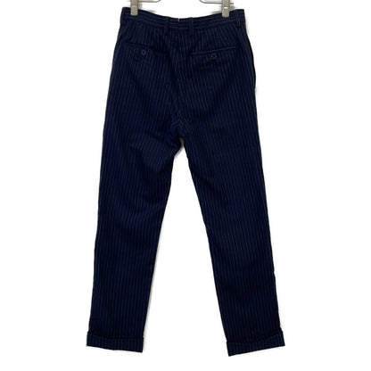 RRL Italian Navy Wool Striped Tapered Slacks Size 28