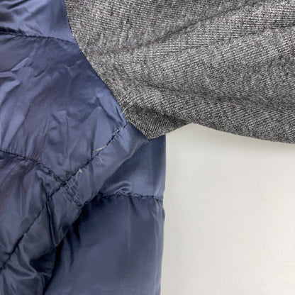 HERNO Navy Charcoal Hybrid Down Jacket Size 46