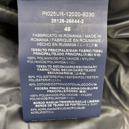 HERNO Navy Charcoal Hybrid Down Jacket Size 46