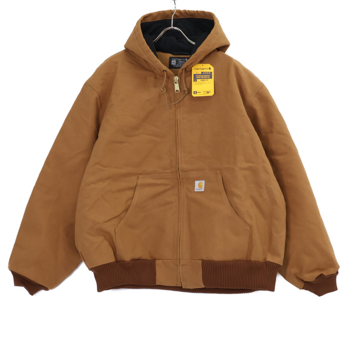 carhartt Brown Cotton DUCK ACTIVE JACKET Size XXL