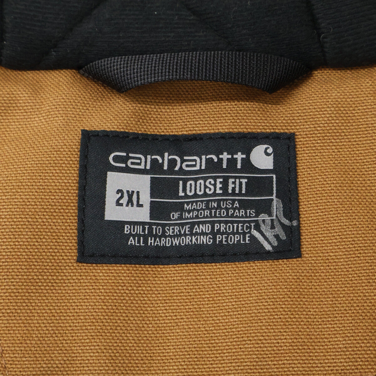 carhartt Brown Cotton DUCK ACTIVE JACKET Size XXL