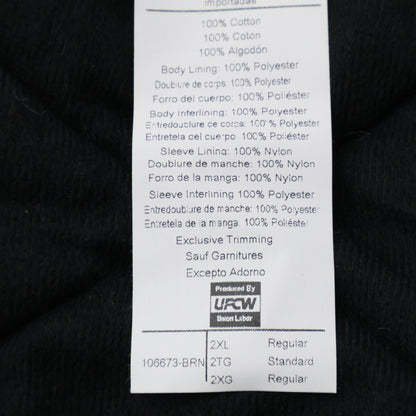 carhartt Brown Cotton DUCK ACTIVE JACKET Size XXL