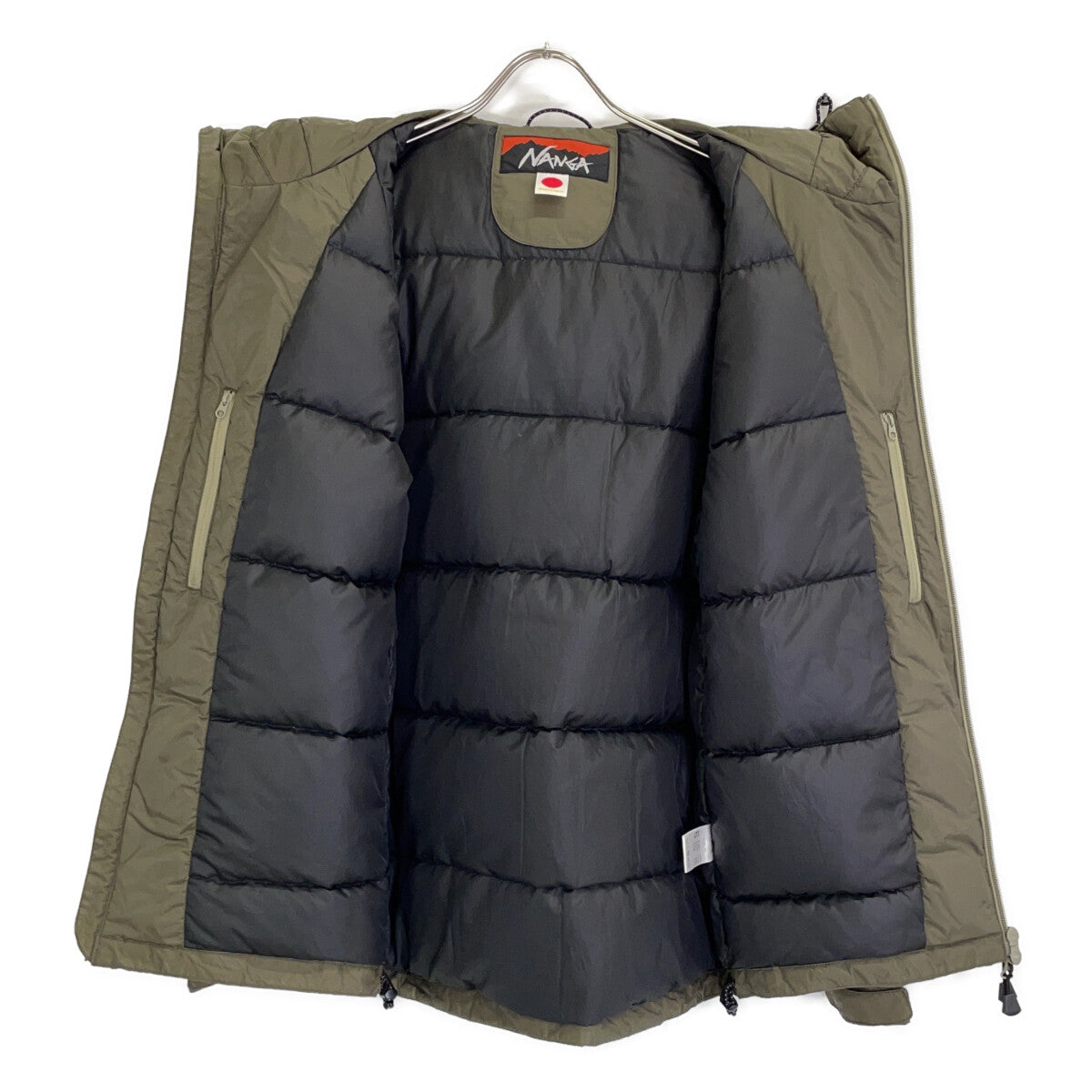 NANGA Orange Exclusive Khaki Nylon AURORA TEX Jacket Size M