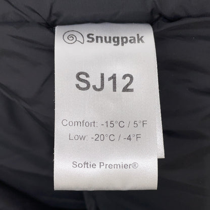 SnugPak Black Nylon Padded Long Jacket Size M