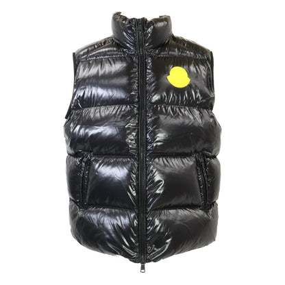 MONCLER 24AW SUMIDO Felt Patch Down Vest Black Size 5
