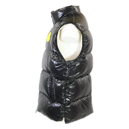 MONCLER 24AW SUMIDO Felt Patch Down Vest Black Size 5