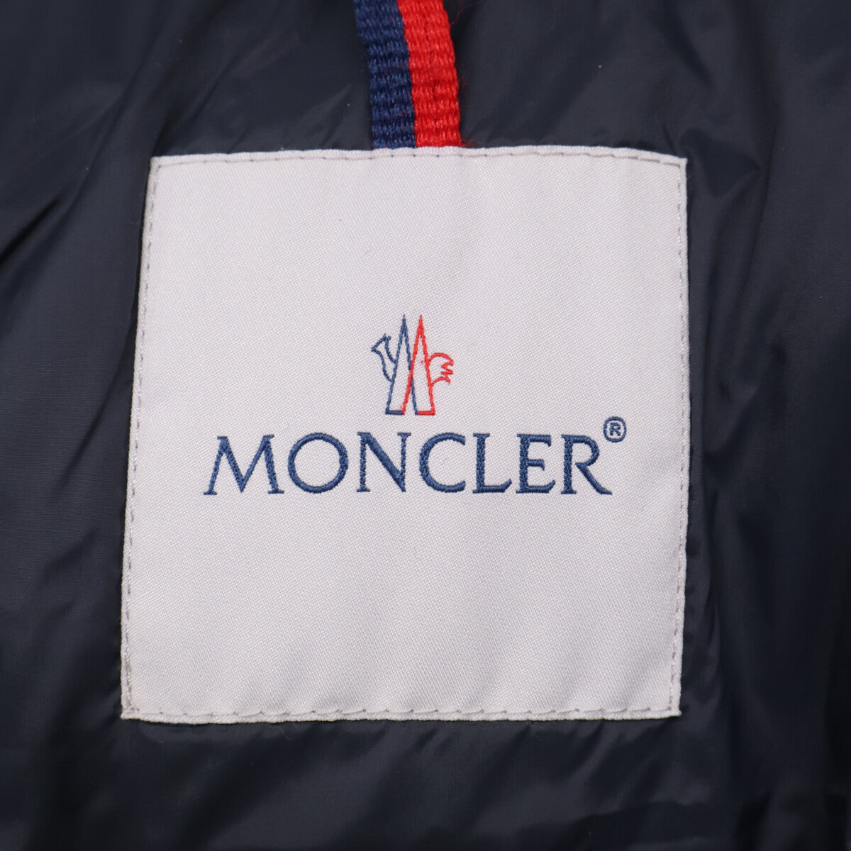 MONCLER MONTGENEVRE Wool Hooded Down Jacket Navy Blue Size 2