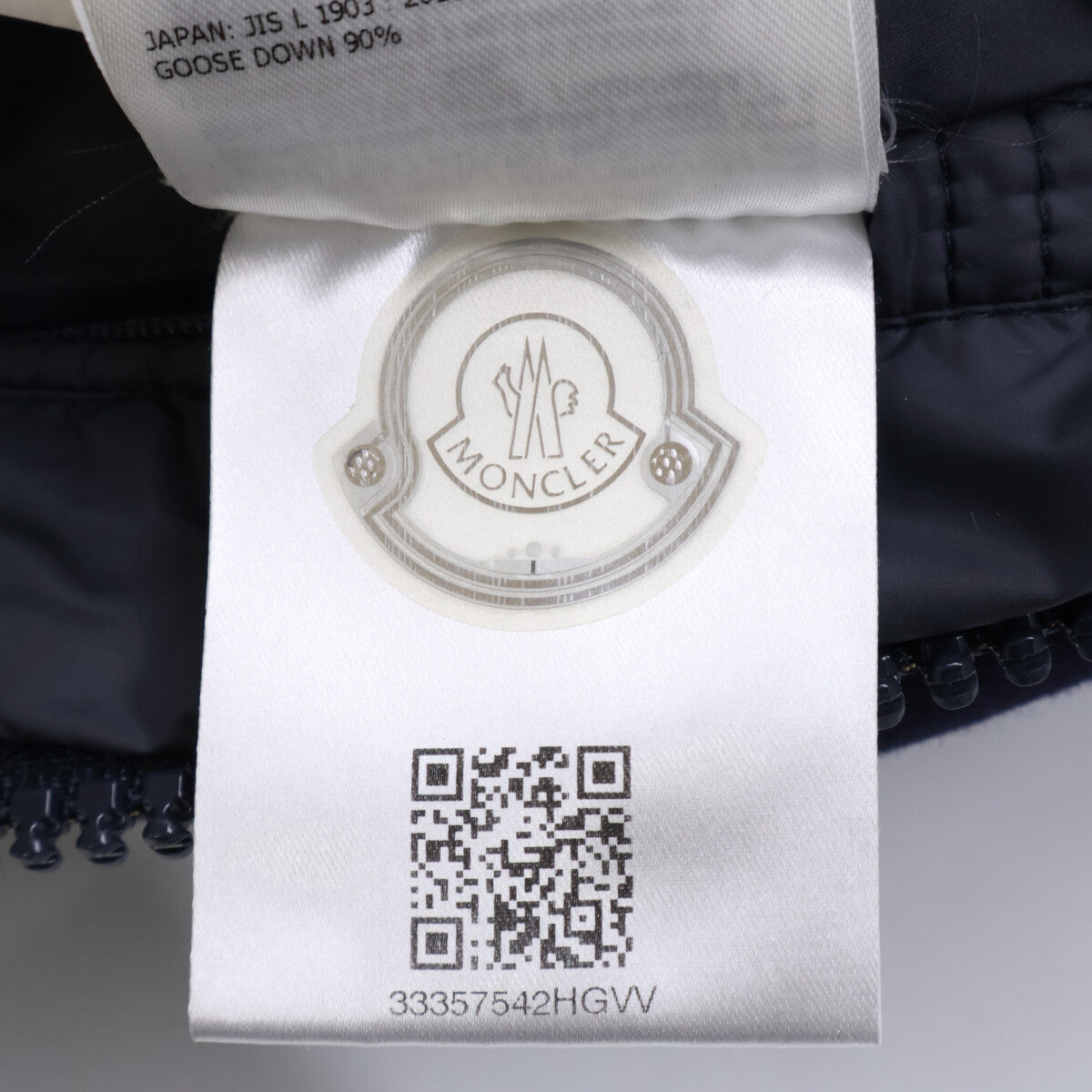 MONCLER MONTGENEVRE Wool Hooded Down Jacket Navy Blue Size 2
