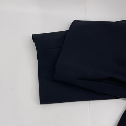 EMPORIOARMANI Navy Lambswool Hooded Zip Long Coat Size 50