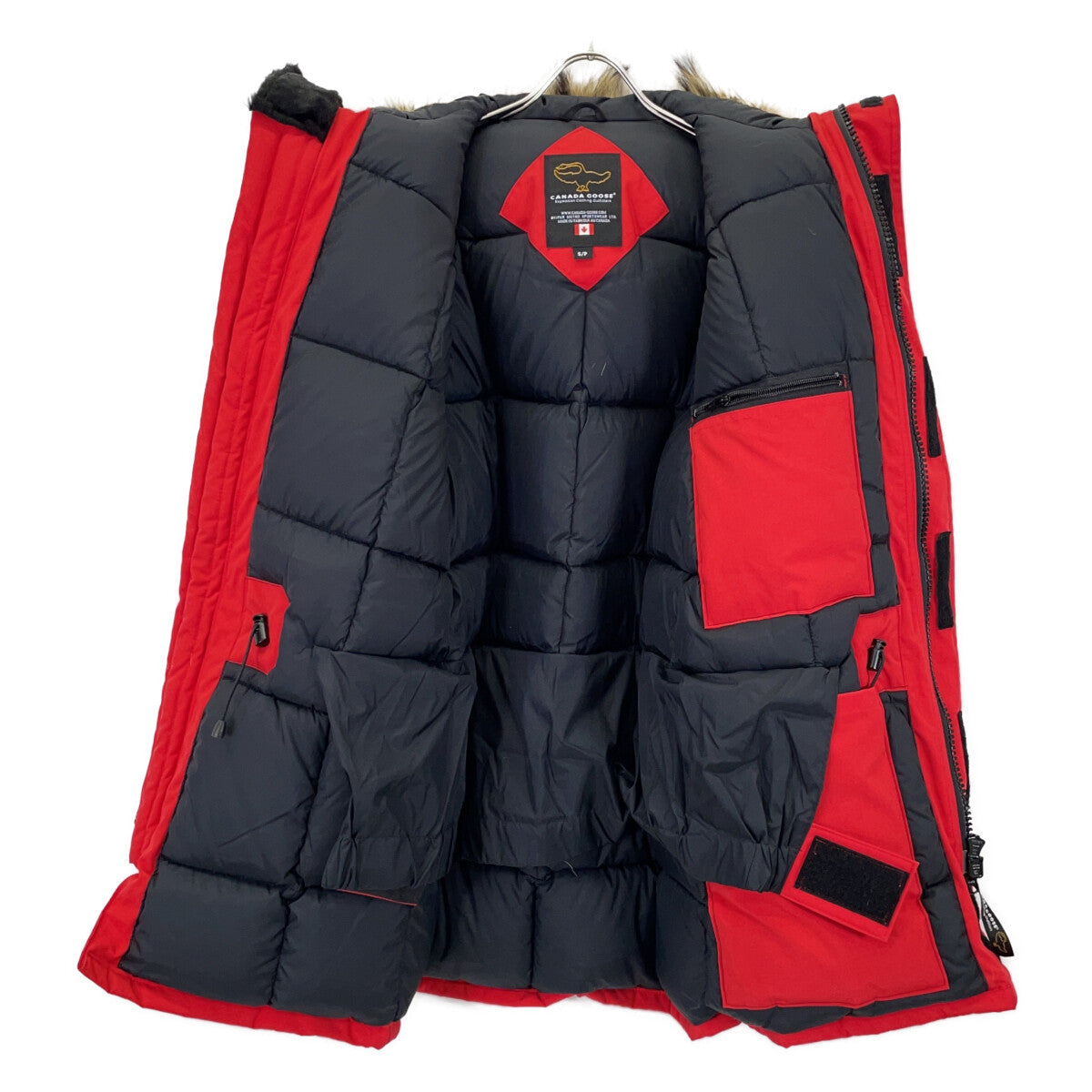 CANADA GOOSE Red EXPEDITION PARKA Down Jacket Size S/P