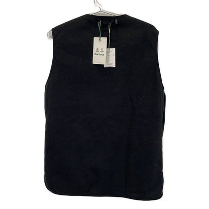 Barbour Black Front Zip Fur Liner Slim Fit Vest Size 36