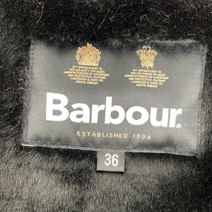Barbour Black Front Zip Fur Liner Slim Fit Vest Size 36