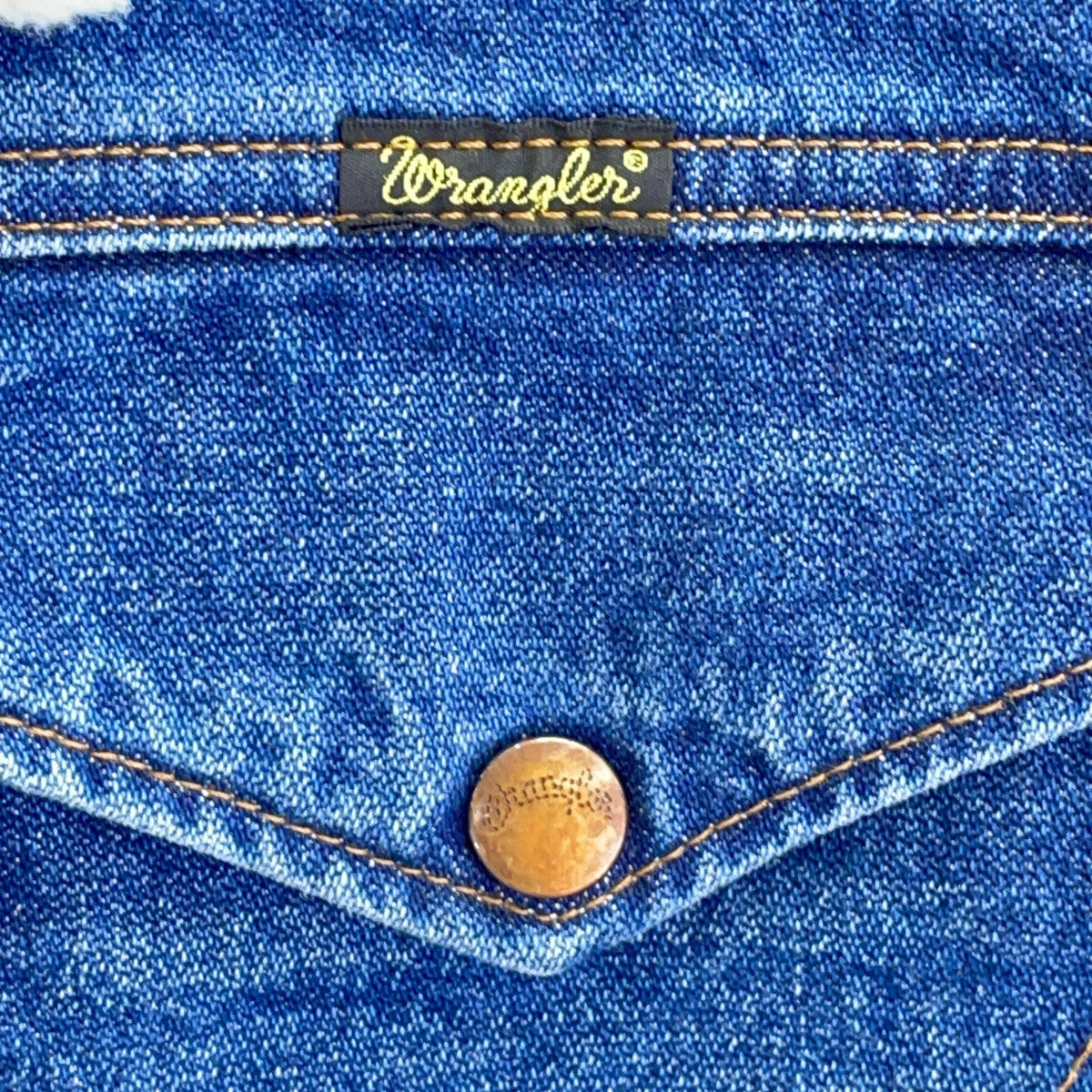 Wrangler Blue Denim Boa Jacket x 6(ROKU) Size M