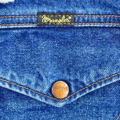 Wrangler Blue Denim Boa Jacket x 6(ROKU) Size M