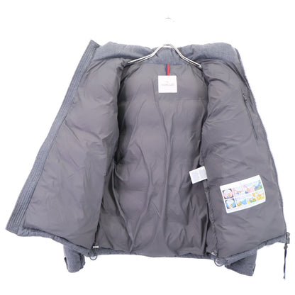 MONCLER MONTGENEVRE Wool Hooded Down Jacket Gray Size 4