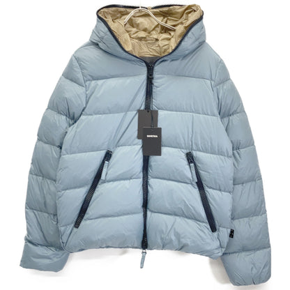 DUVETICA DYONS W-ZIP Hooded Down Jacket Light Blue Size 50