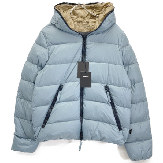 DUVETICA DYONS W-ZIP Hooded Down Jacket Light Blue Size 50