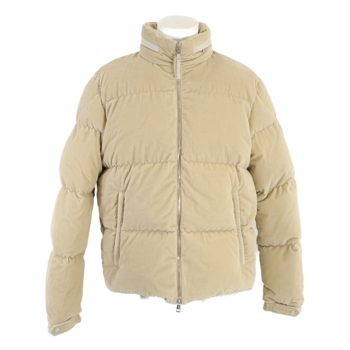 MONCLER 23SS BESBRE Corduroy Padded Down Jacket Beige Size 4