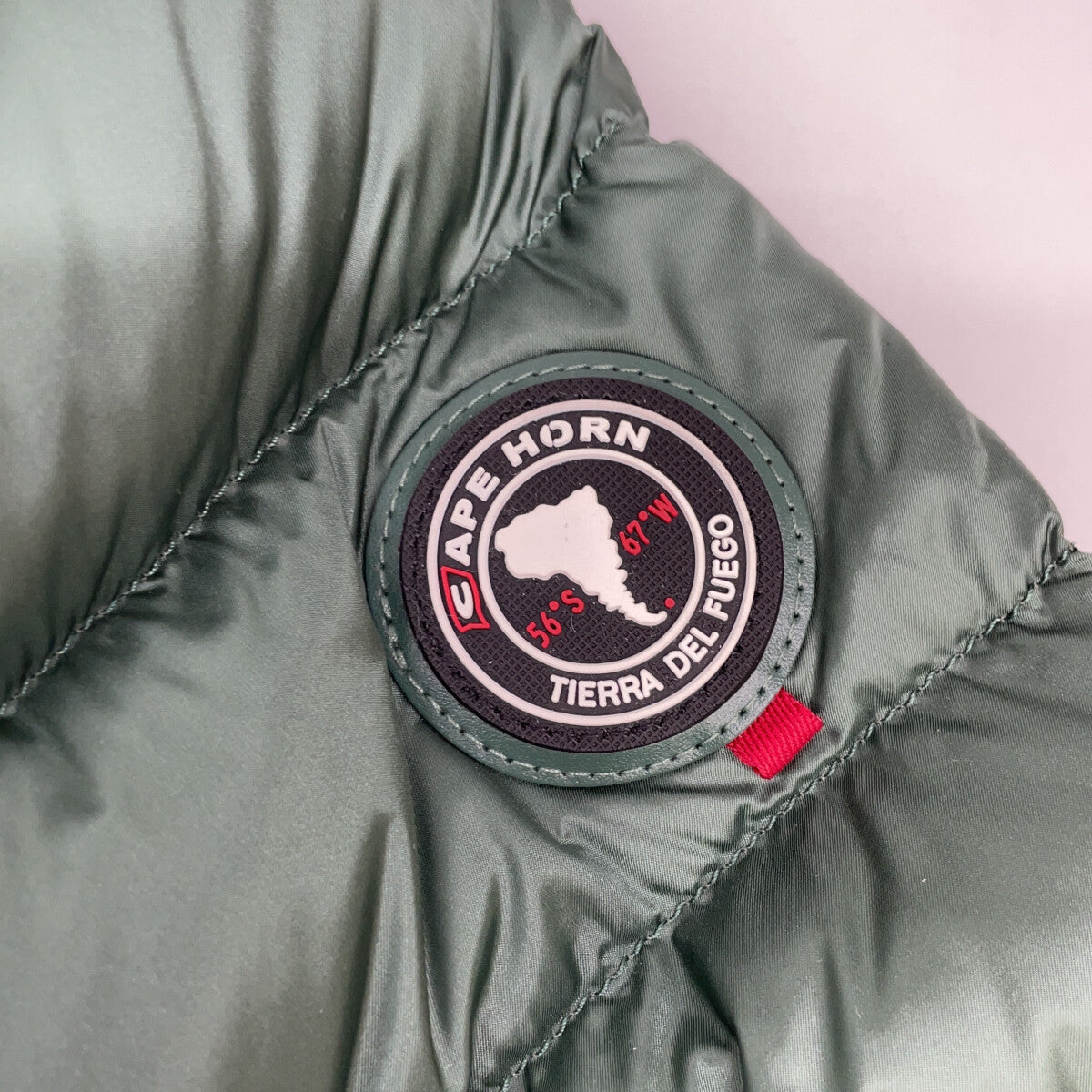 CAPE HORN SHINY CLIPPER Nylon Hooded Jacket Green Size 52