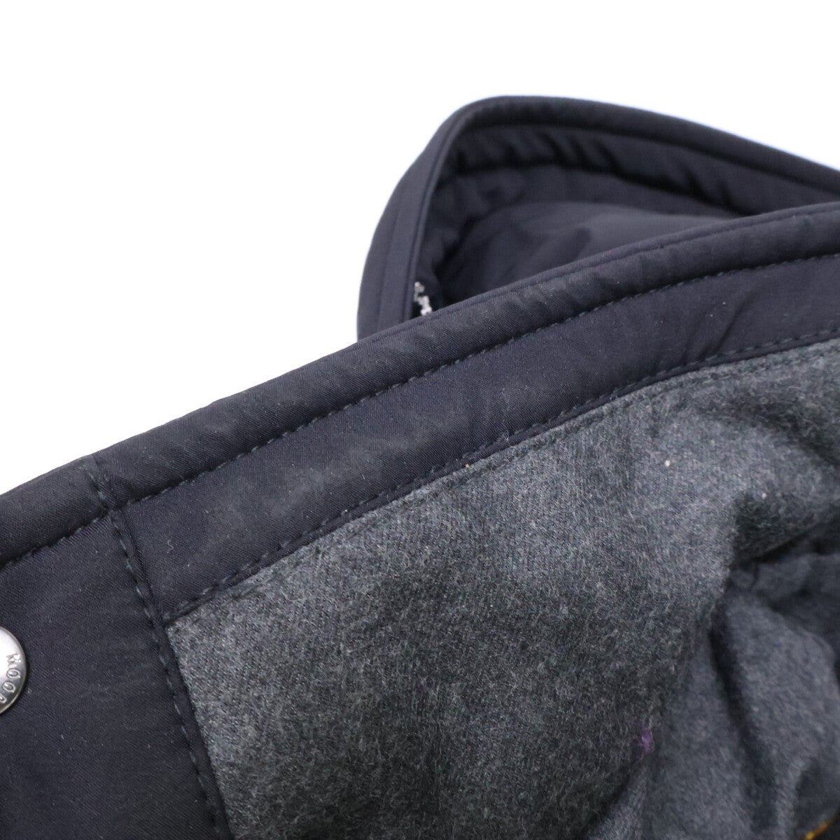 MOORER CRAIG-KN Hooded Down Jacket Navy Size 54