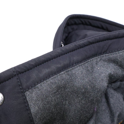 MOORER CRAIG-KN Hooded Down Jacket Navy Size 54