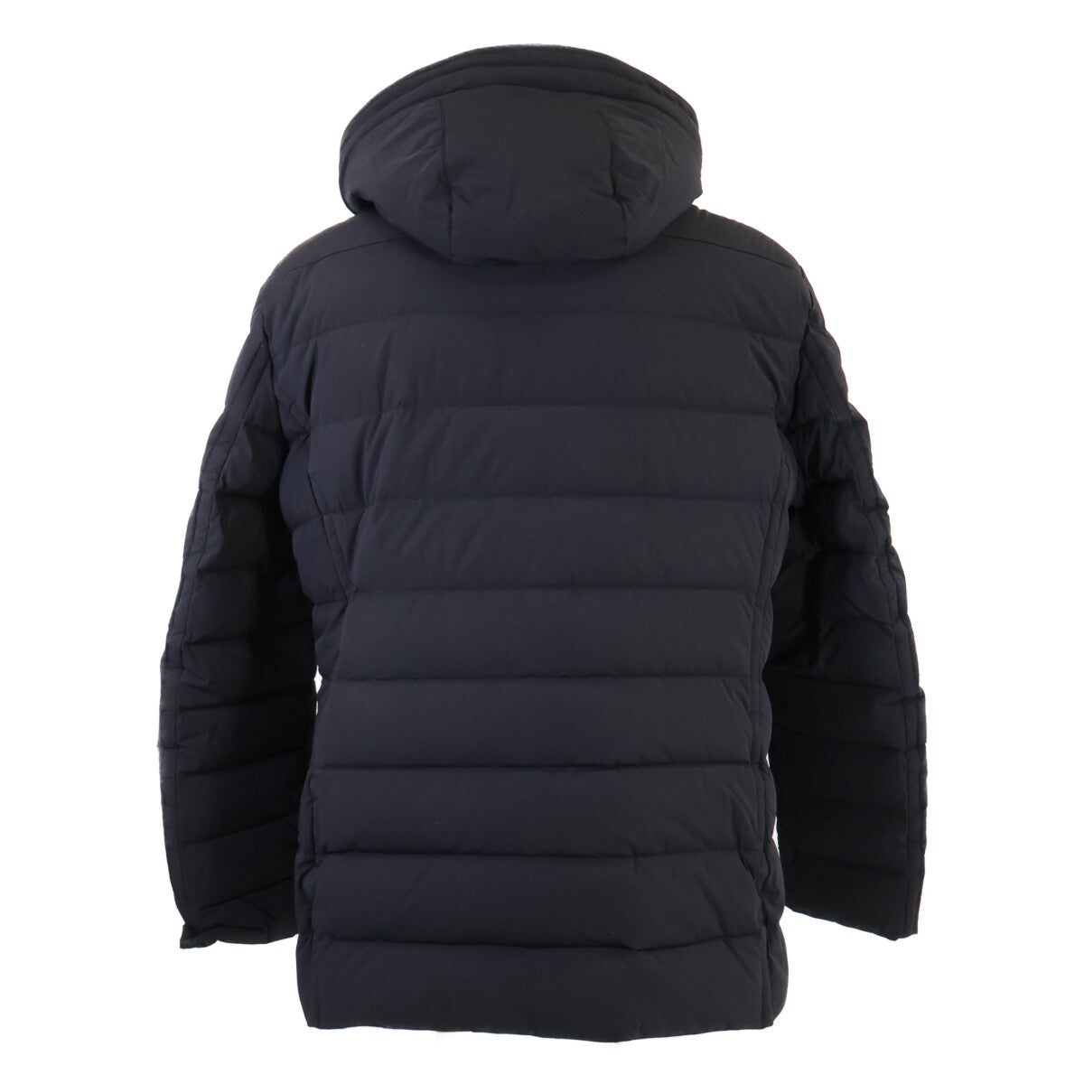 MOORER CRAIG-KN Hooded Down Jacket Navy Size 54