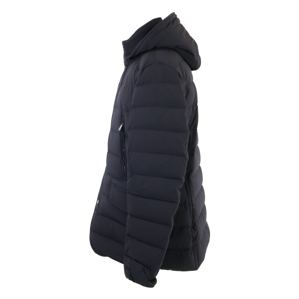 MOORER CRAIG-KN Hooded Down Jacket Navy Size 54