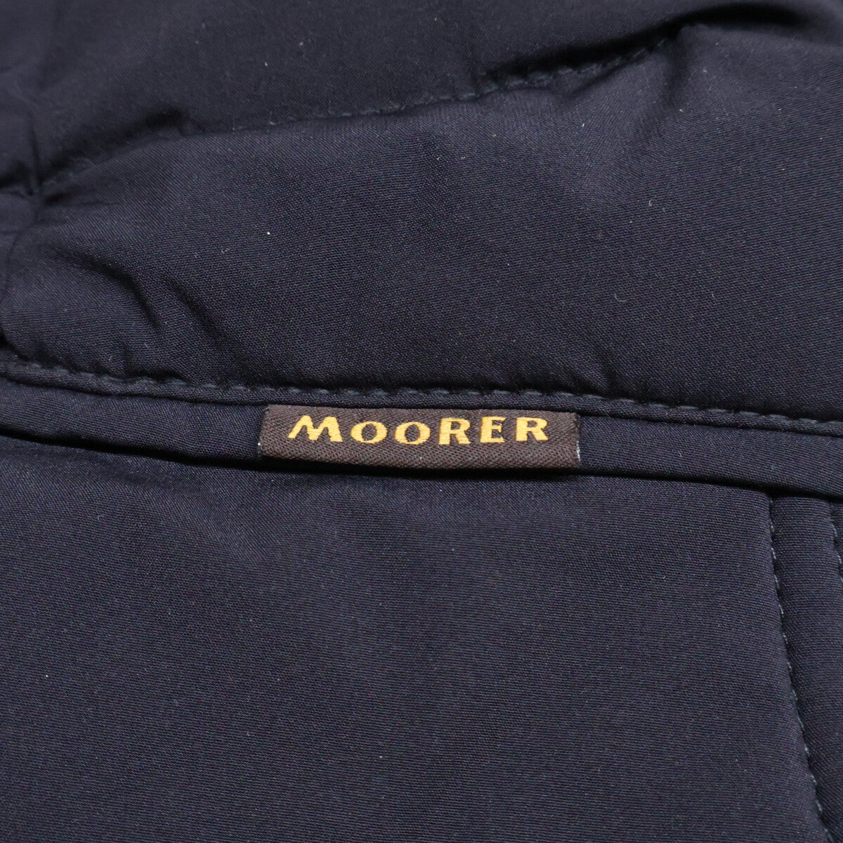 MOORER CRAIG-KN Hooded Down Jacket Navy Size 54