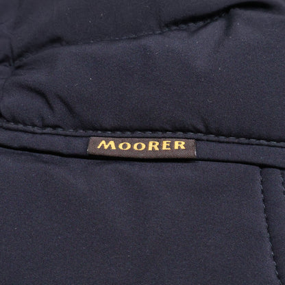 MOORER CRAIG-KN Hooded Down Jacket Navy Size 54
