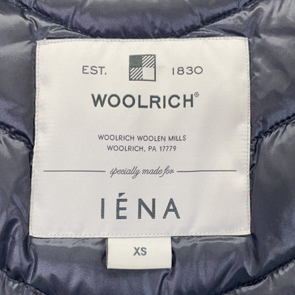 WOOLRICH IENA BOW BRIDGE Fox Fur Hooded Coat Navy Size XS