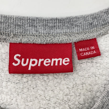 Supreme Arc Logo Crewneck Sweatshirt Gray Cotton Size M