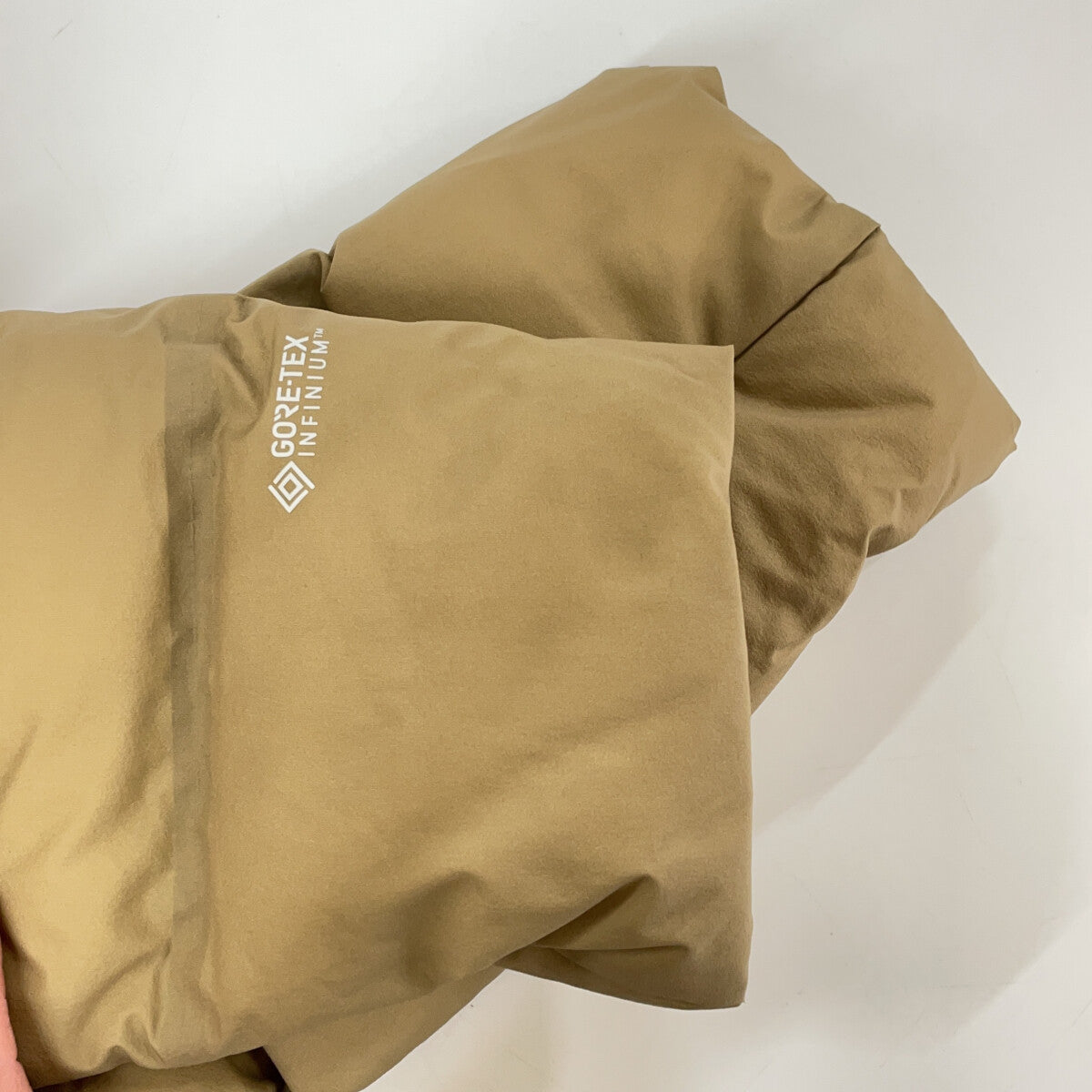 THE NORTH FACE Belayer Parka Down Jacket Tan Nylon Size S
