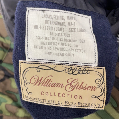 BUZZ RICKSON'S William Gibson MA-1 Camo Jacket Size L