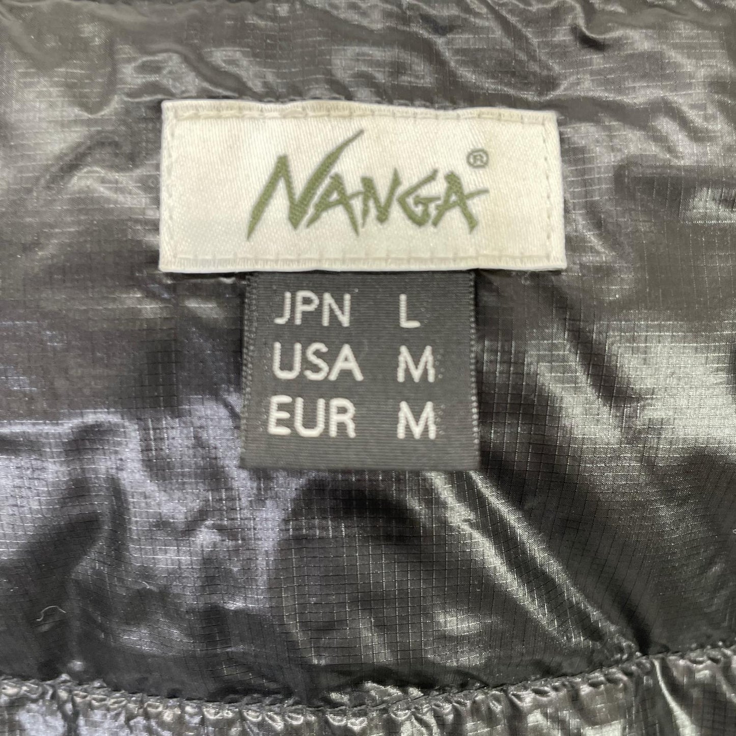 NANGA 2-Way Detachable Down Cardigan Black Nylon Jacket
