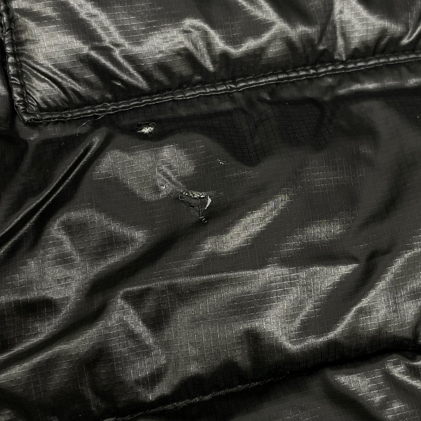 NANGA 2-Way Detachable Down Cardigan Black Nylon Jacket