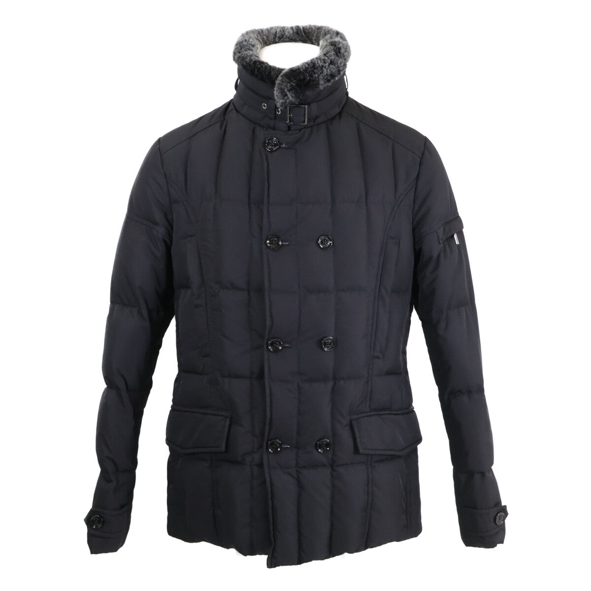 MOORER SIRO-KM Rabbit Fur Collar Down Jacket Size 48
