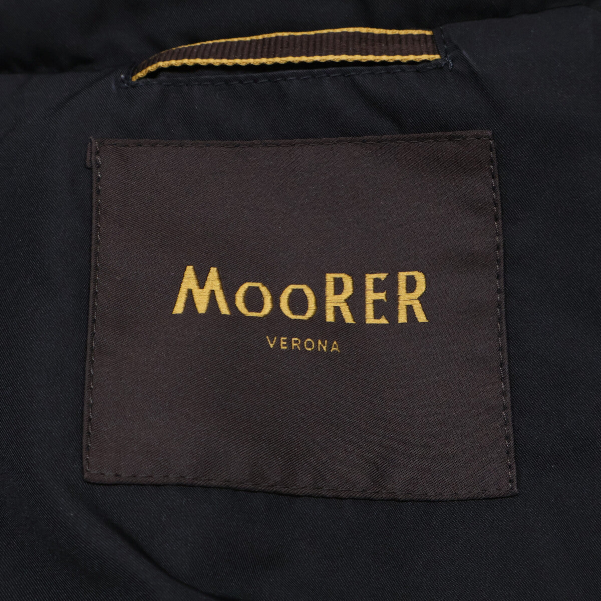 MOORER SIRO-KM Rabbit Fur Collar Down Jacket Size 48