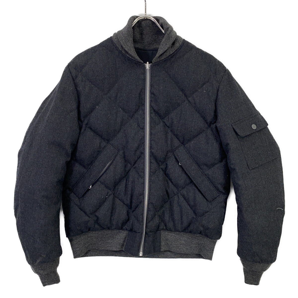 nanamica Reversible Down Blouson Black/Gray Wool Size S