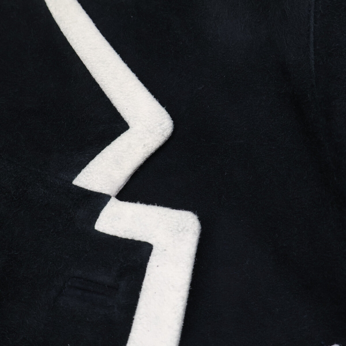 Cinquanta SHIPS 50th Goat Suede Piping Blazer Black Jacket Size 46
