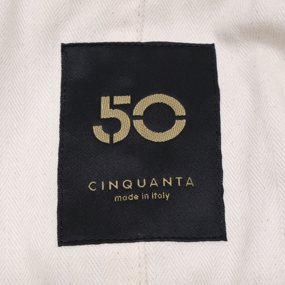 Cinquanta SHIPS 50th Goat Suede Piping Blazer Black Jacket Size 46