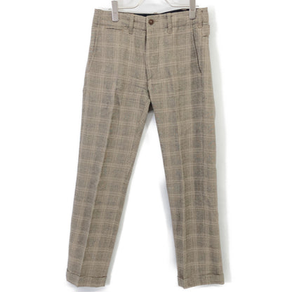 RRL Wool Glen Check Tapered Trousers Greige Size 28×30