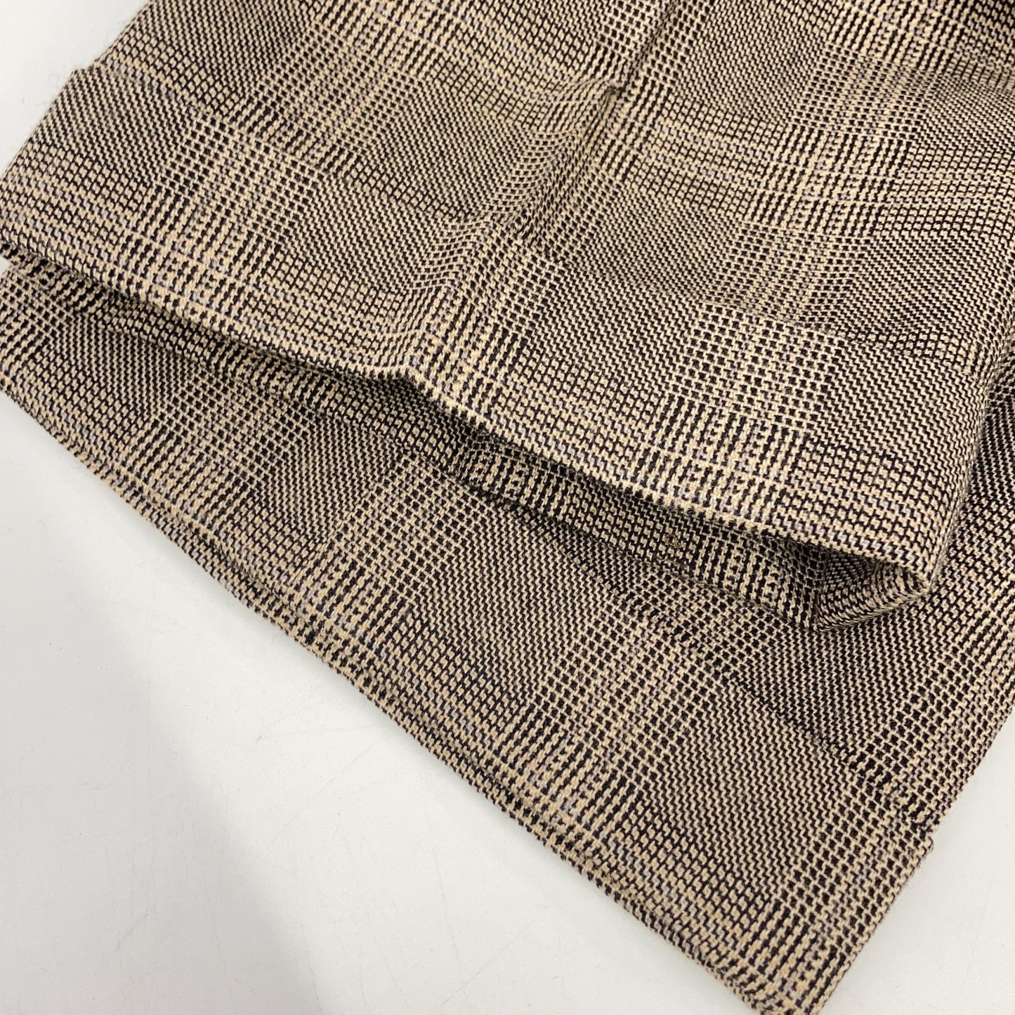 RRL Wool Glen Check Tapered Trousers Greige Size 28×30