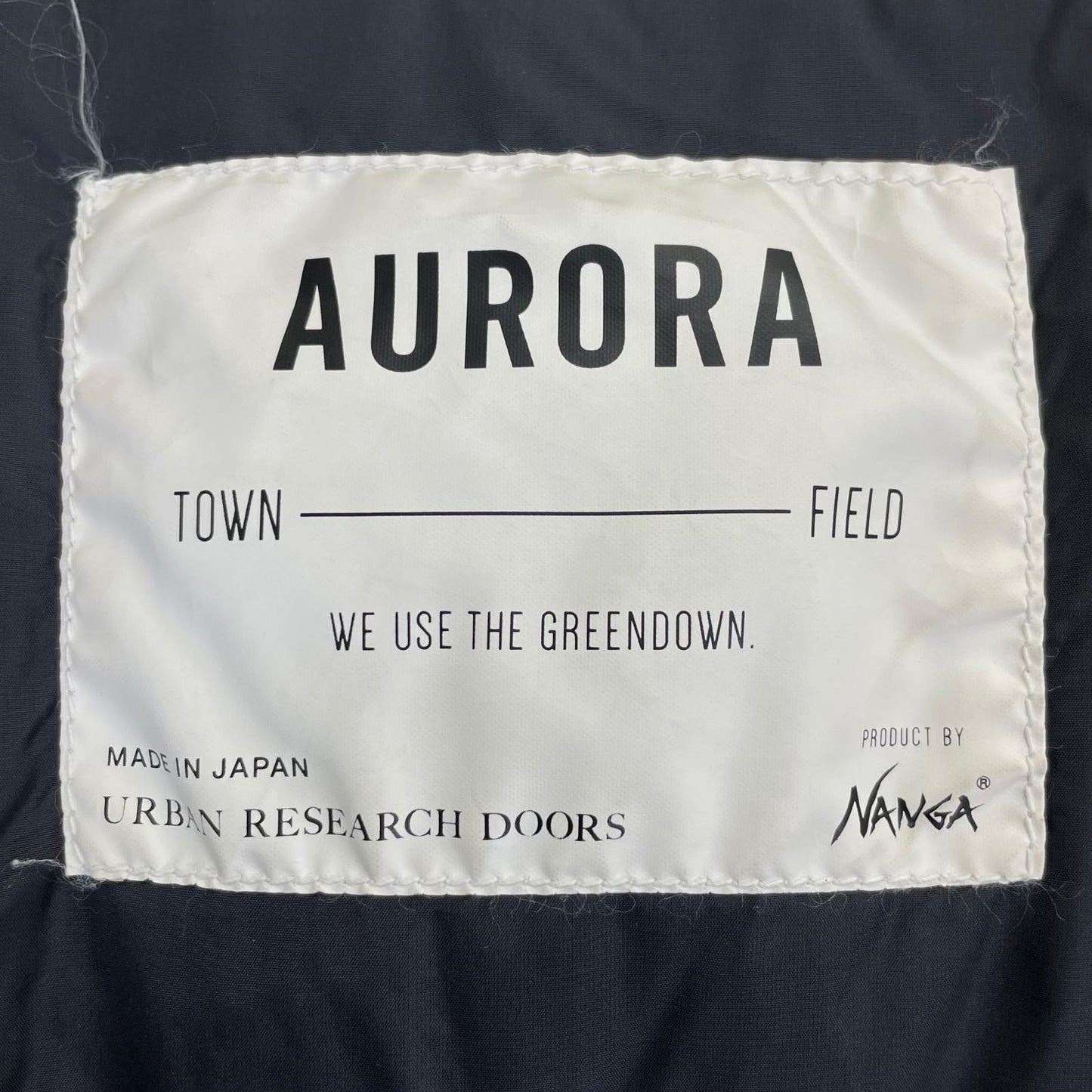 NANGA x URBAN RESEARCH Aurora Down Jacket Brown Nylon Size 38