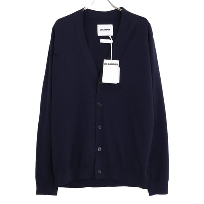 JIL SANDER 24AW Heavy Merino Wool Cardigan Navy Size 48