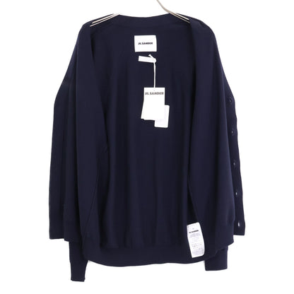 JIL SANDER 24AW Heavy Merino Wool Cardigan Navy Size 48