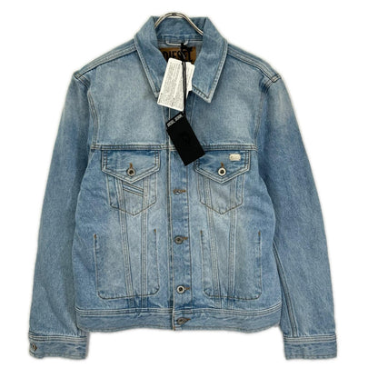DIESEL Metal Logo Denim Jacket Indigo Size S
