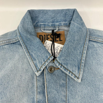 DIESEL Metal Logo Denim Jacket Indigo Size S