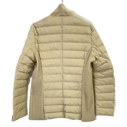 1piu1uguale3 4WAY Rib Zip Down Tailored Coat Beige Size 4