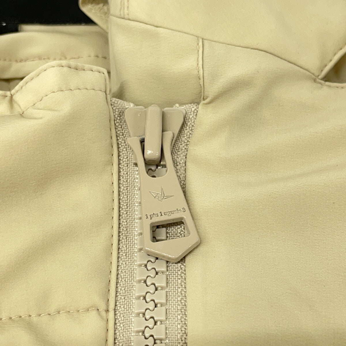 1piu1uguale3 4WAY Rib Zip Down Tailored Coat Beige Size 4