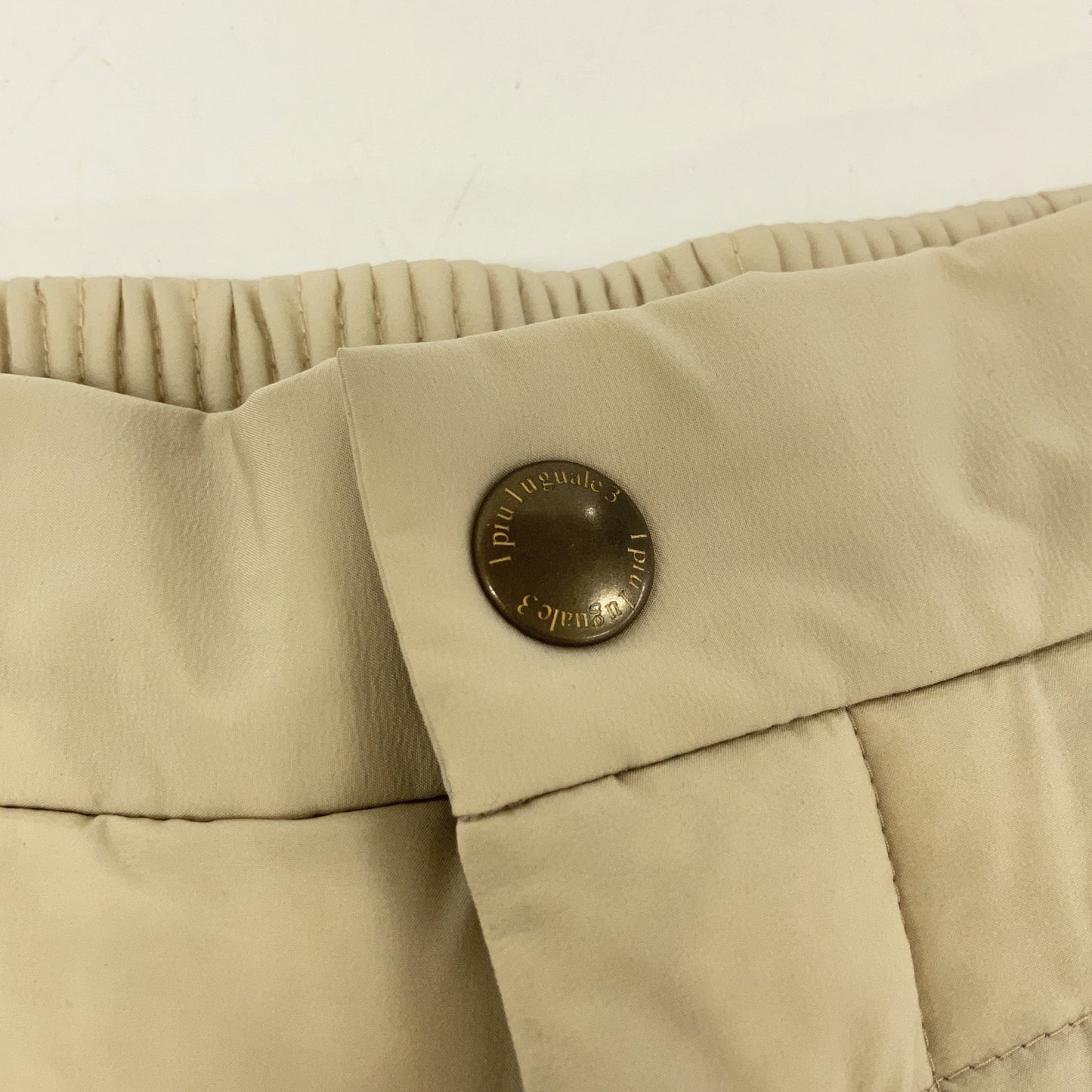 1piu1uguale3 4WAY Rib Zip Down Easy Pants Beige Size IV